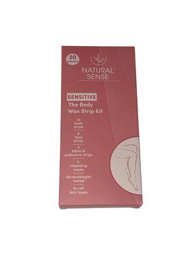 Natural Sense Sensitive Body Wax Strip Kit 20 Pieces
